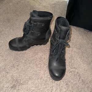 Sorel Black Ankle Rain Boots for Women